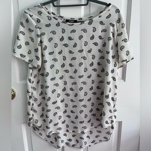 White Patterned Blouse